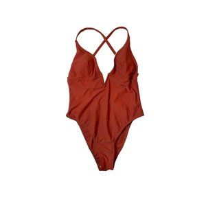 NWT Cupshe Burnt orange one piece swimsuit- Medium